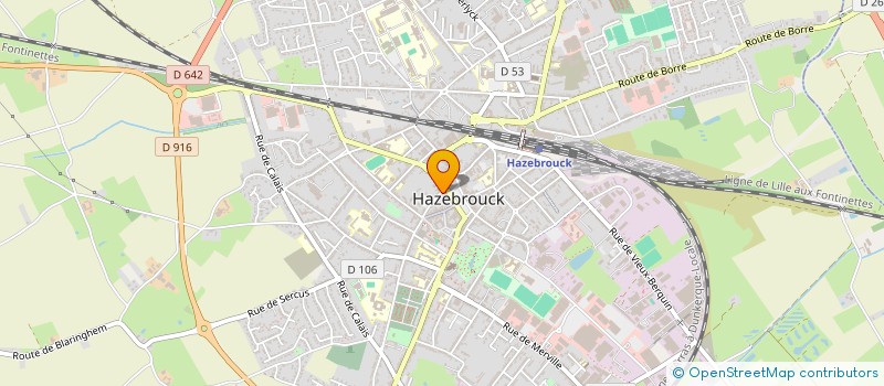 localisation de l'entreprise MBAG SCI  HAZEBROUCK