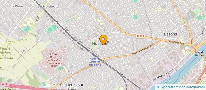 localisation de l'entreprise MBAL SARL à HOUILLES