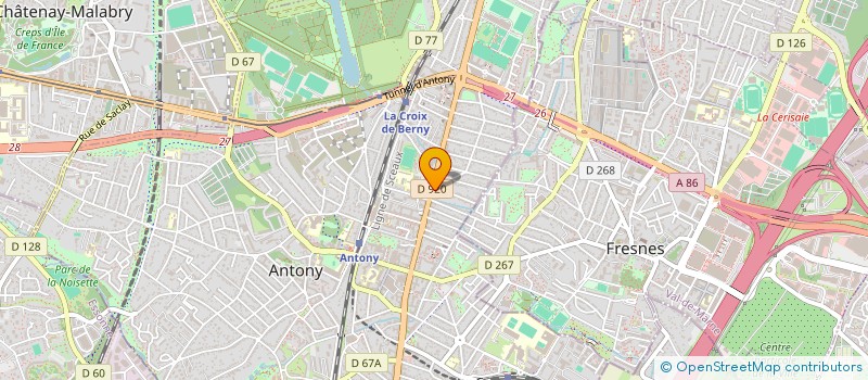localisation de l'entreprise MBATTERIES à ANTONY