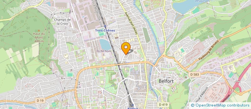 localisation de l'entreprise MBBELFORTPAREBRISE à BELFORT