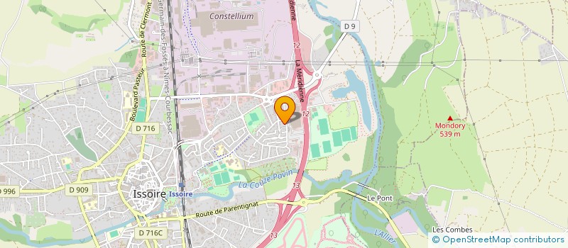 localisation de l'entreprise MBBISSOIRE  ISSOIRE