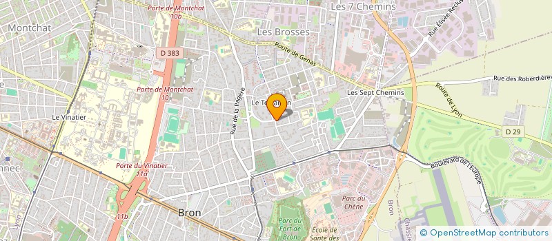 localisation de l'entreprise MBBM à BRON