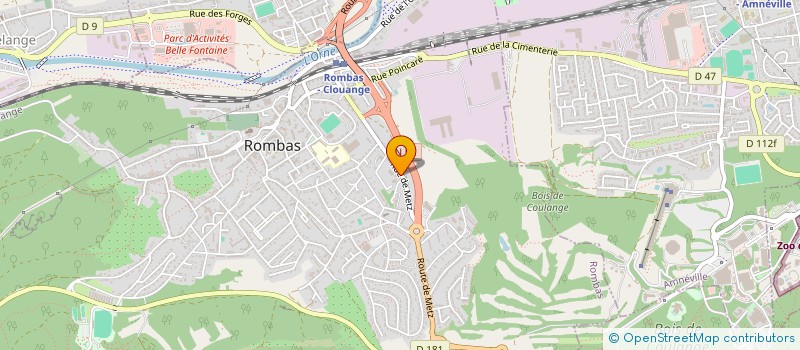 localisation de l'entreprise MBBV  ROMBAS