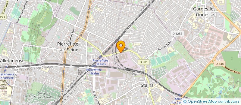 localisation de l'entreprise MBC à STAINS