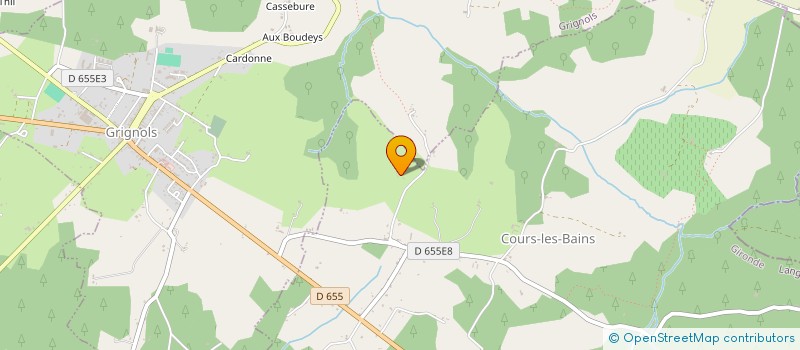 localisation de l'entreprise MBC  COURS-LES-BAINS