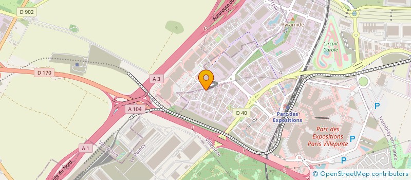 localisation de l'entreprise MBC  VILLEPINTE