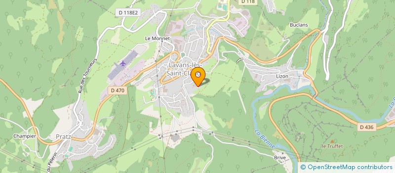 localisation de l'entreprise MBC  LAVANS-LES-SAINT-CLAUDE