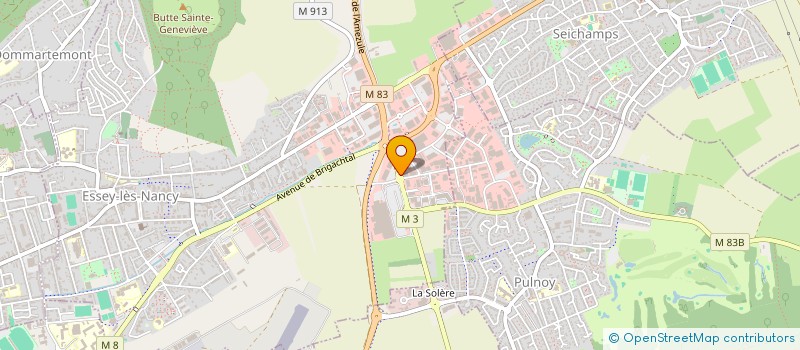 localisation de l'entreprise MBC AGENCEMENT à ESSEY-LES-NANCY