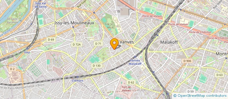 localisation de l'entreprise MBC BATIMENT à VANVES