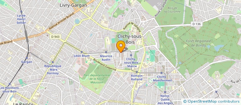 localisation de l'entreprise MBC CONSTRUCTEUR à CLICHY-SOUS-BOIS