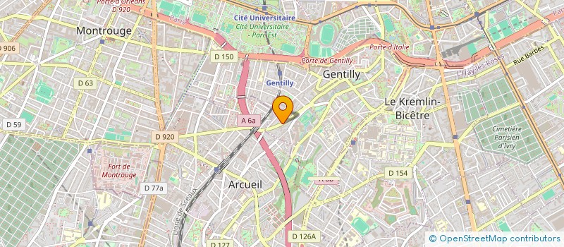 localisation de l'entreprise MBC CONSTRUCTION  GENTILLY