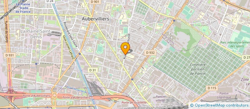 localisation de l'entreprise MBC INGENIERIE à AUBERVILLIERS