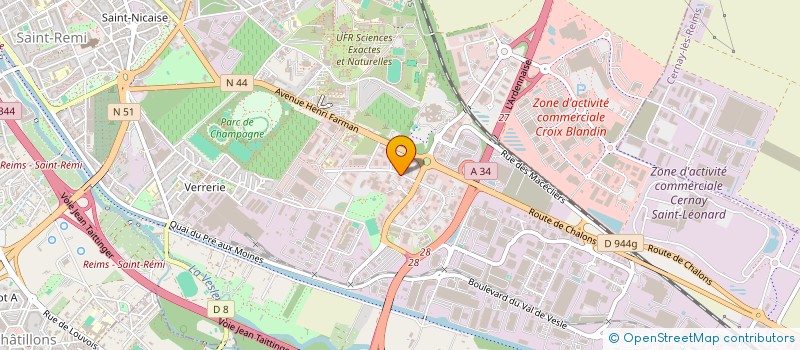 localisation de l'entreprise MBC MAISON DU BRIDGE EN CHAMPAGNE  REIMS