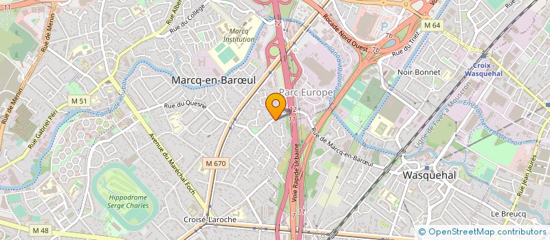 localisation de l'entreprise MBC (MARC BARON CONSULT) à MARCQ-EN-BARŒUL