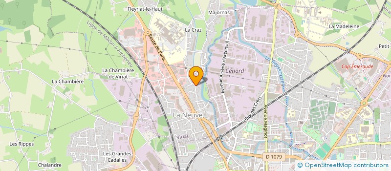 localisation de l'entreprise MBCJ  VIRIAT