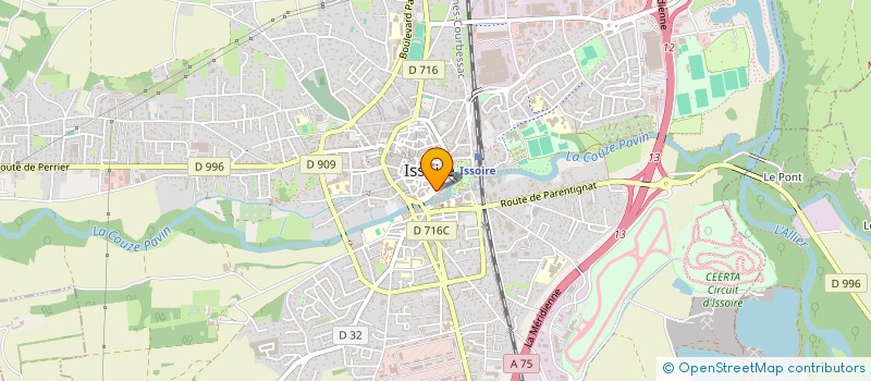 localisation de l'entreprise MBCL  ISSOIRE