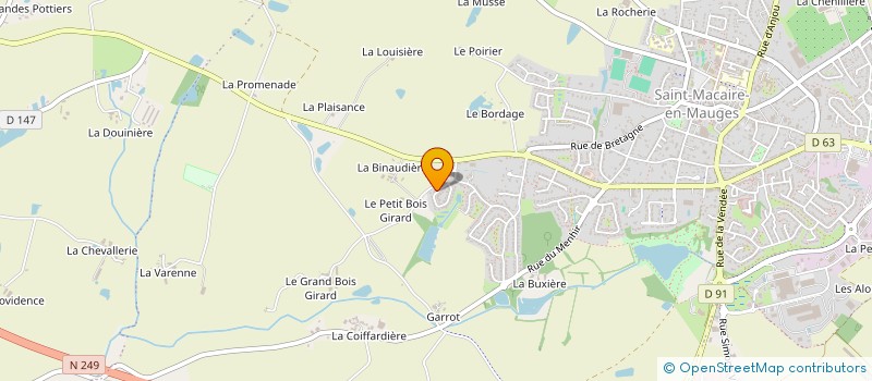 localisation de l'entreprise MBCM  SEVREMOINE