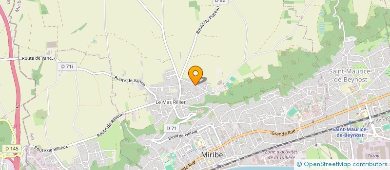 localisation de l'entreprise MBCM INVEST  MIRIBEL