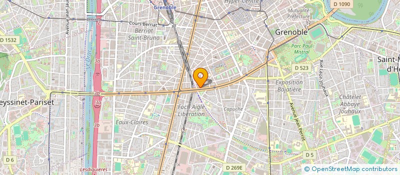 localisation de l'entreprise MBCOM DESIGN à GRENOBLE