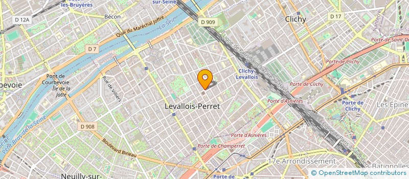 localisation de l'entreprise MBCORP à LEVALLOIS-PERRET
