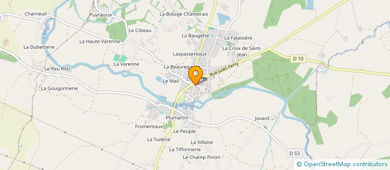 localisation de l'entreprise MBD à BELABRE