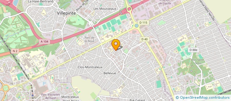 localisation de l'entreprise MBD BATIMENT à VILLEPINTE