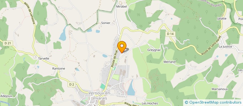 localisation de l'entreprise MBD FINANCE  VERNOUX-EN-VIVARAIS