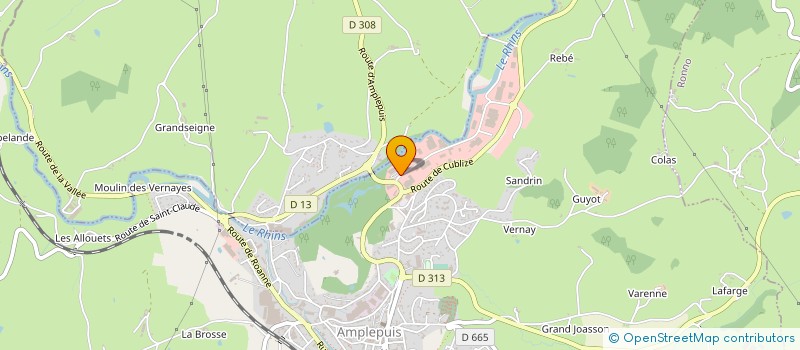 localisation de l'entreprise MBD IMMO  AMPLEPUIS