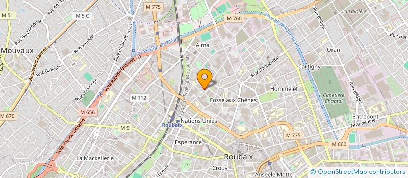 localisation de l'entreprise MBD SERVICES  ROUBAIX