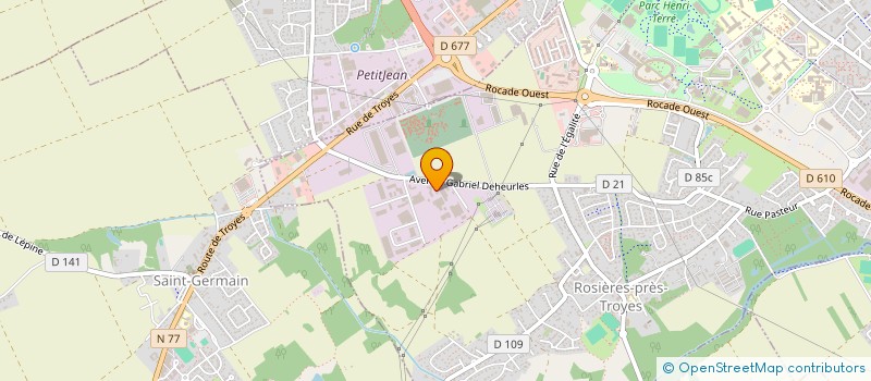 localisation de l'entreprise MBD SYSTEMES à ROSIERES-PRES-TROYES