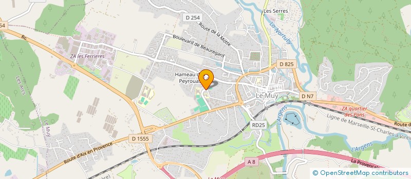 localisation de l'entreprise MBD TRANSPORT  LE MUY