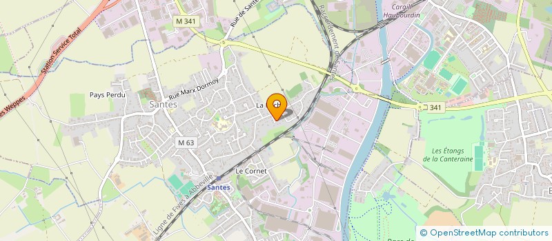 localisation de l'entreprise MBDB  SANTES