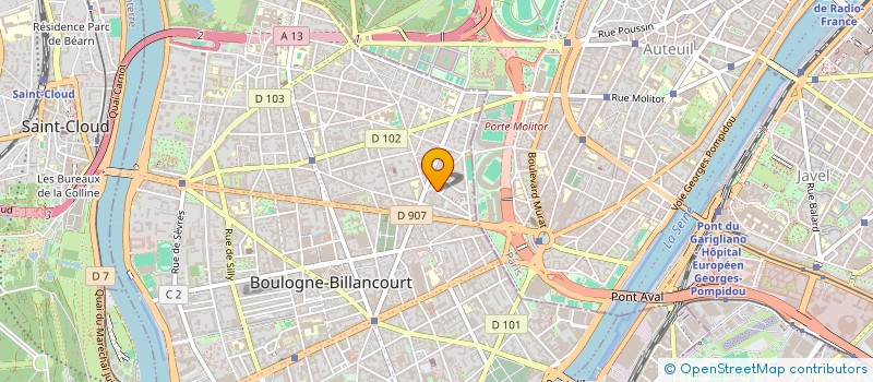 localisation de l'entreprise MBDB FINANCES  BOULOGNE-BILLANCOURT