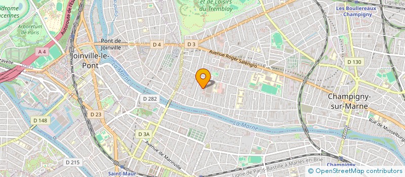 localisation de l'entreprise MBDB SERVICES à CHAMPIGNY-SUR-MARNE