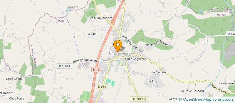 localisation de l'entreprise MBDISTRIBUTIONS8888  CHEVANCEAUX