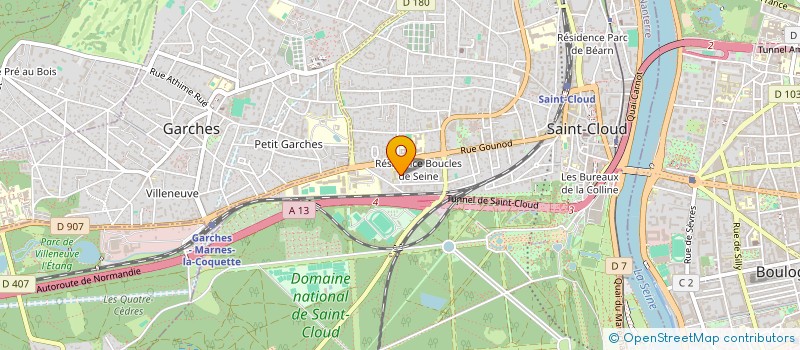localisation de l'entreprise MBDO INVEST à SAINT-CLOUD