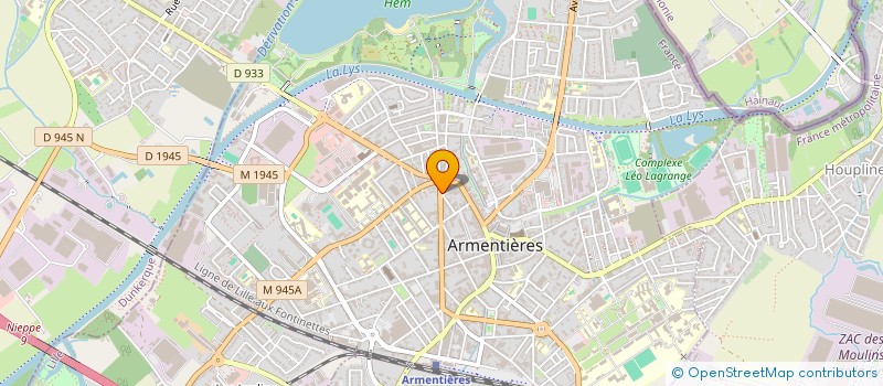 localisation de l'entreprise MBDO SNACKING à ARMENTIERES