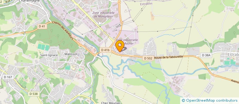 localisation de l'entreprise MBE  ESTRABLIN