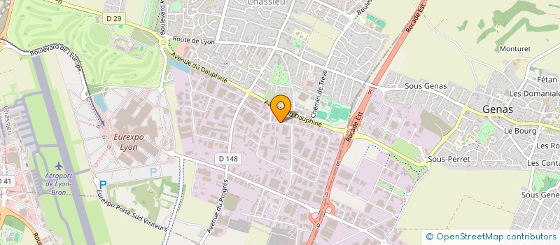 localisation de l'entreprise MBE  GENAS