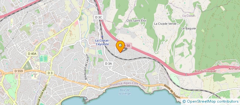 localisation de l'entreprise MBE  LA CIOTAT