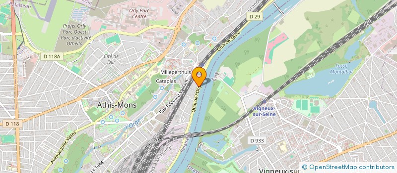 localisation de l'entreprise MBE DES TROIS ORMES à ATHIS-MONS