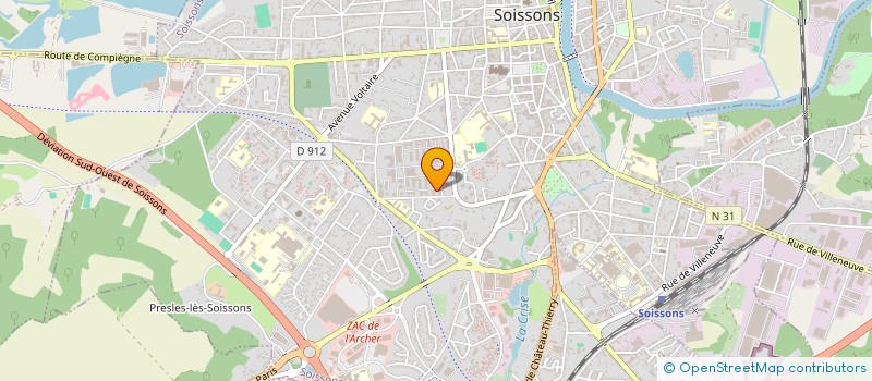 localisation de l'entreprise MBE SANTE DE L'ENTREPRISE à SOISSONS