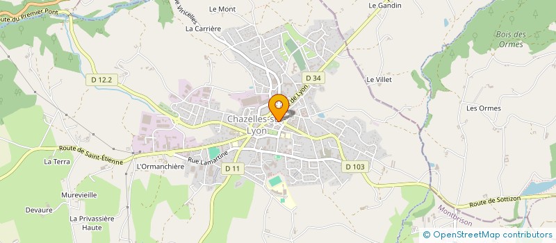 localisation de l'entreprise MBEAUTY  CHAZELLES-SUR-LYON