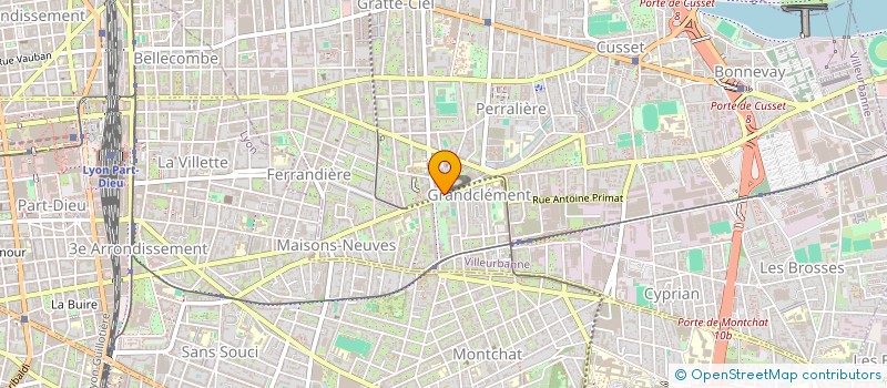 localisation de l'entreprise MBEAUTY  VILLEURBANNE