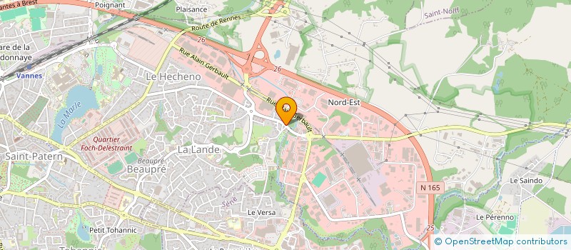 localisation de l'entreprise MBEC BRETAGNE à VANNES