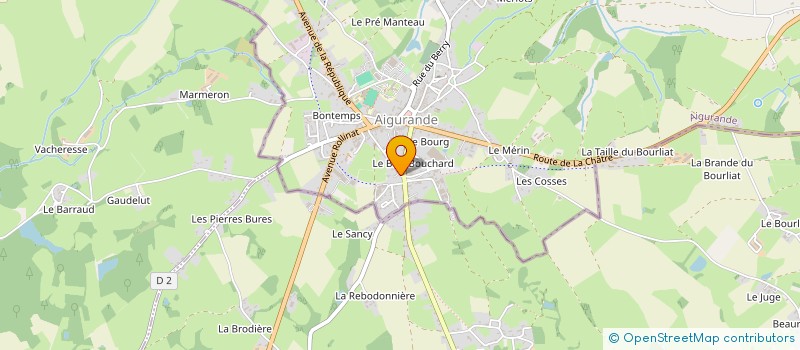 localisation de l'entreprise MBEH à AIGURANDE