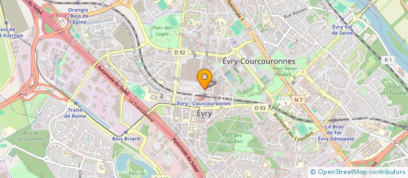 localisation de l'entreprise MBELAM à EVRY-COURCOURONNES