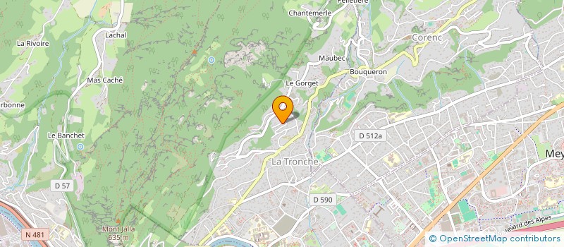 localisation de l'entreprise MBETBOUT RADIOLOGIE  LA TRONCHE