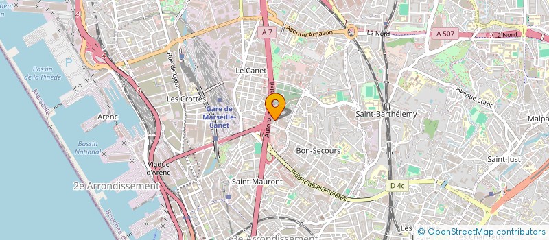 localisation de l'entreprise MBF à MARSEILLE