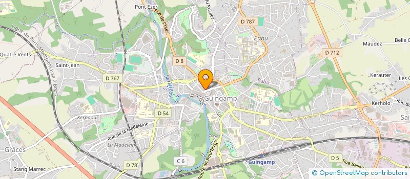 localisation de l'entreprise MBF  GUINGAMP